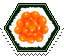 ikura sushi hexagonal stamp
